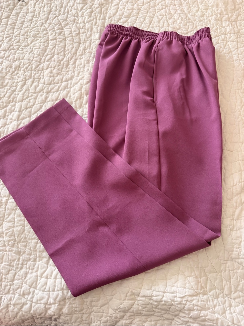 Bon Worth women’s Elastic Waist Plum Dress Pants